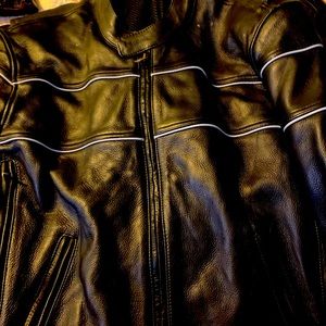 Mens large biker jacket, barely used